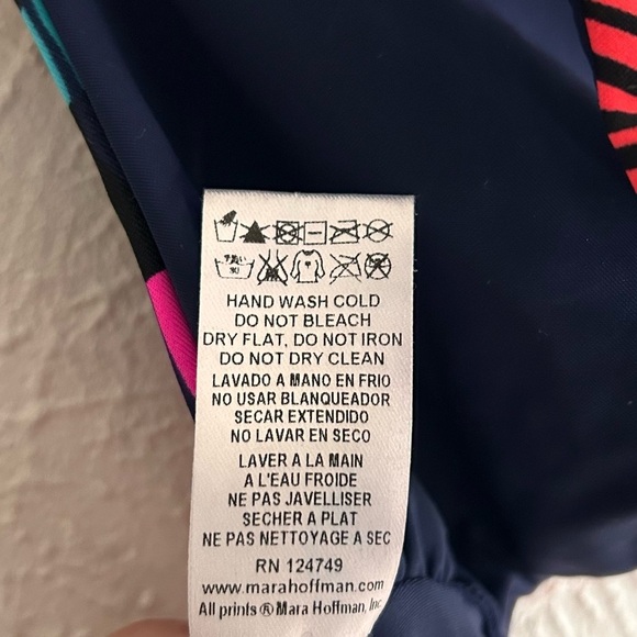 Mara Hoffman Reversible Racerback Bikini Top Sz XS - Picture 6 of 6